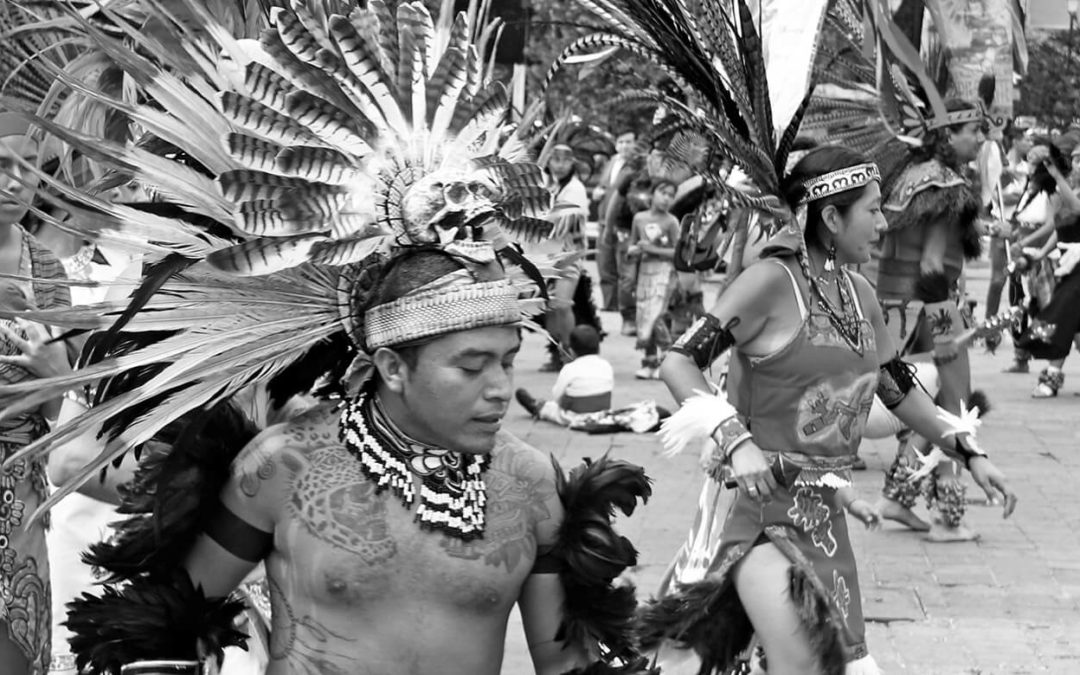 Aztec Dancers in Querétaro, Mexico